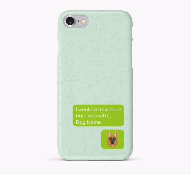 'Text Back' Phone Case with {breedFullName} Icon